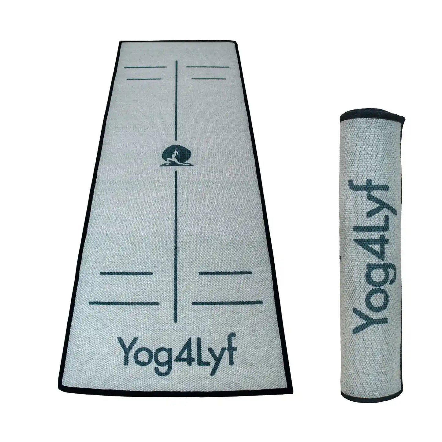 Alignment Design 8 MM Grey Cotton Yoga Mat