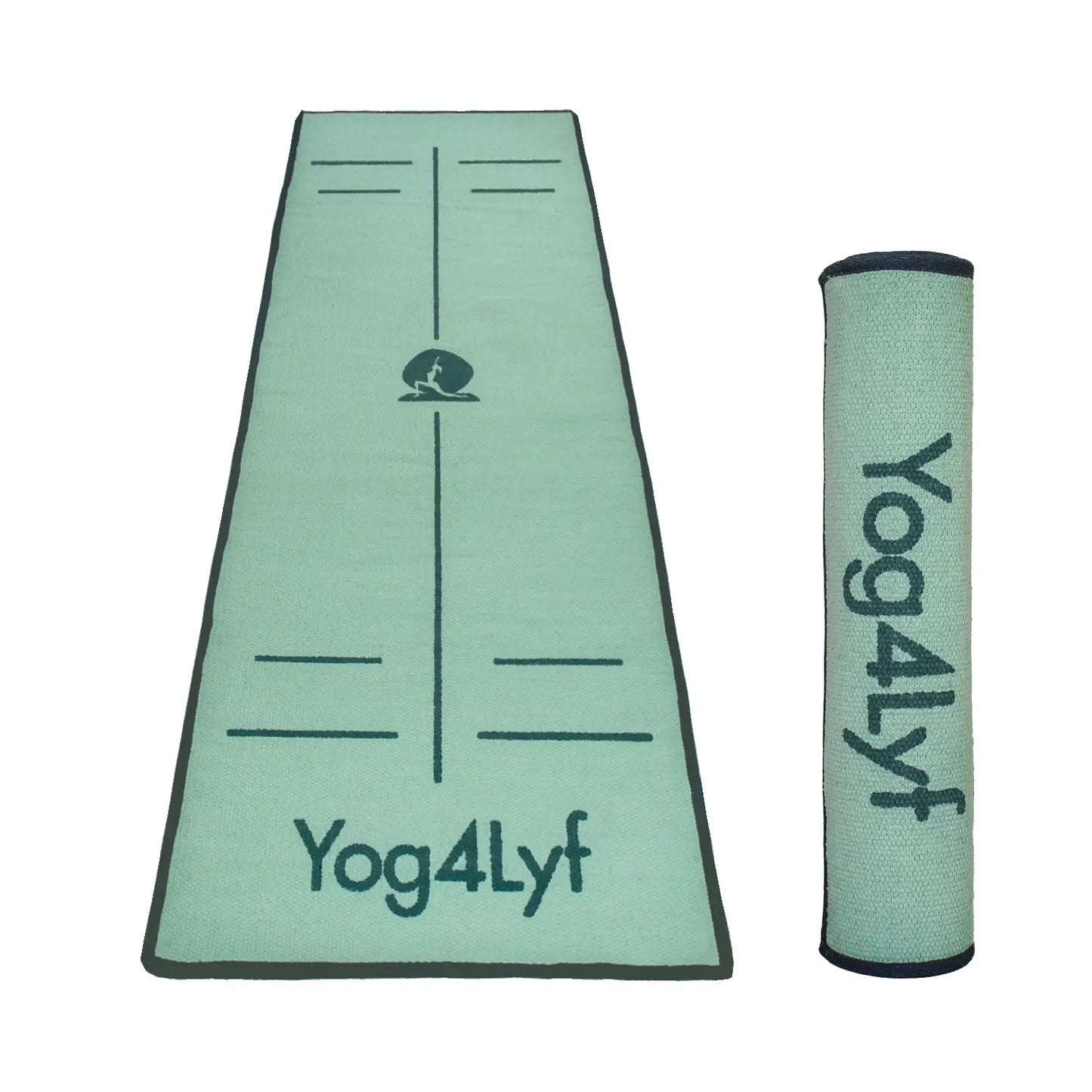Alignment Design 8 MM Pastel Green Cotton Yoga Mat
