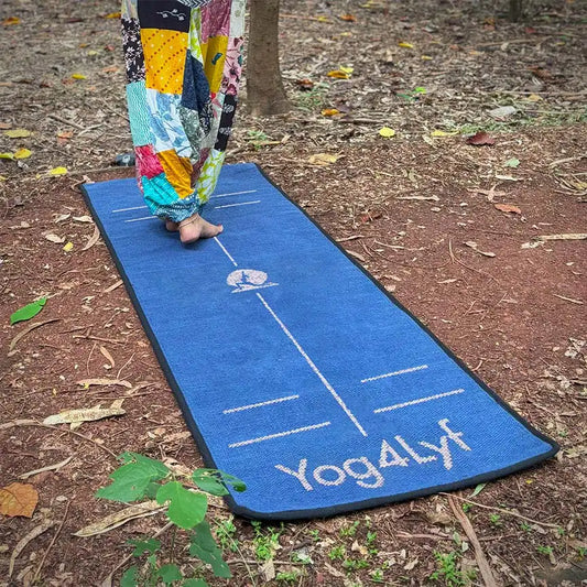 Alignment Design8 MM Blue Cotton Yoga Mat